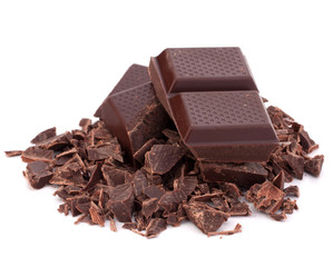 Chopped chocolate  bars