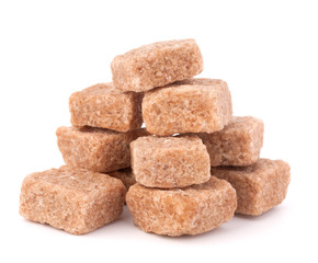 Lump brown cane sugar cubes