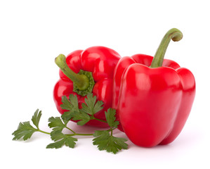 red pepper isolated on white background