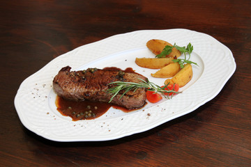 Steak mit Kartoffel