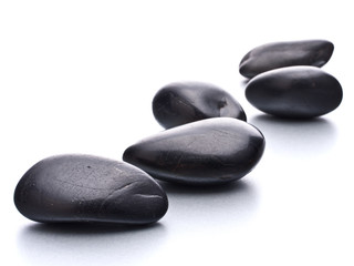 Zen pebbles. Stone spa and healthcare concept.