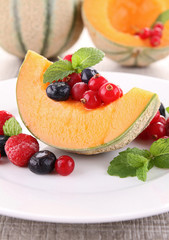 melon and fruits
