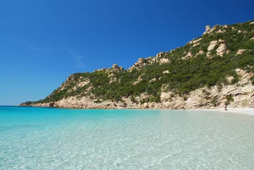 Selbstklebende Fototapete Palombaggia Strand, Korsika Roccapina-Strand, Korsika