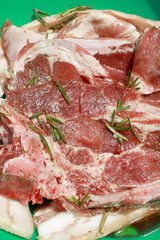 raw steaks