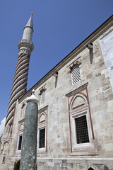 One of the minarets of Uc Serefeli Mosque, Edirne, Turkey