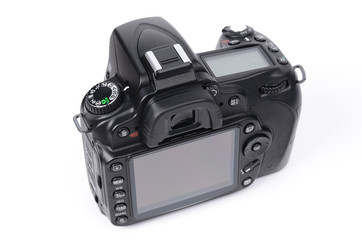 black digital camera - back