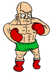 Cartoon boxer