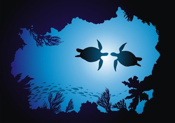 Obraz premium Turtles