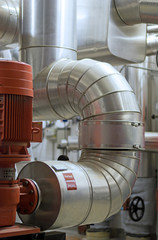 Rohrleitung Vorlauf Heizwerk