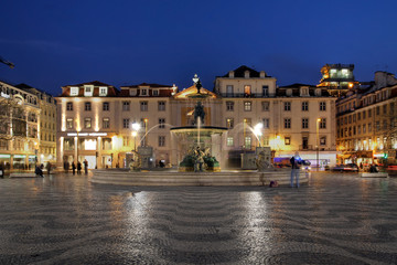 Rossio Square, Lisbon, Portugal