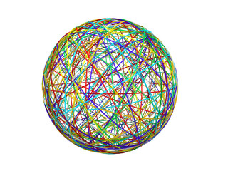 Network sfera groviglio intreccio
