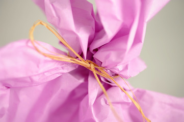 wrapping paper and bow