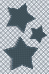 Tartan stylized Stars