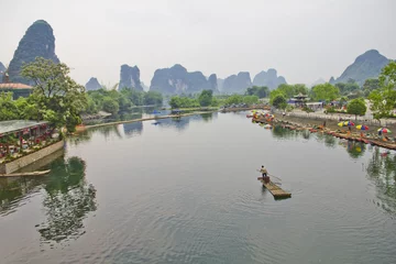 Gordijnen River Li, China © TravelWorld