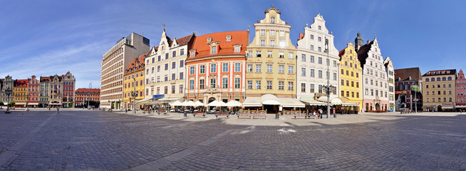 Market square, Wroclaw, Poland - Stitched Panorama