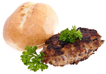 Burger isolated on white background