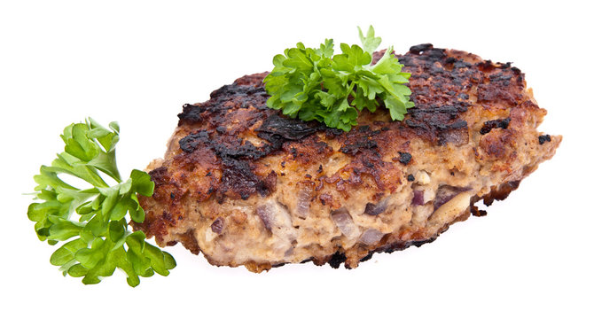 Burger isolated on white background