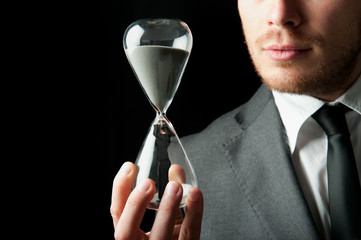 Businessman holding