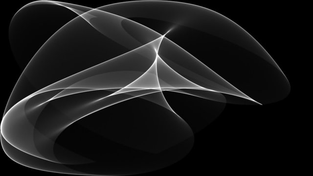 Caustic animation with particles in black
