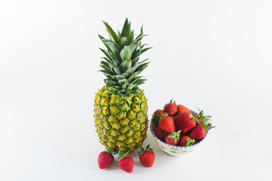 Pineapple and Strawberries