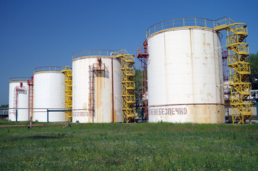 Big chemical tank petrol container oil industry