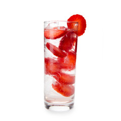 Fresh strawberry cocktail