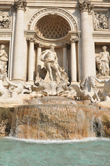 Architectural detail of Fontana di Trevi, Rome