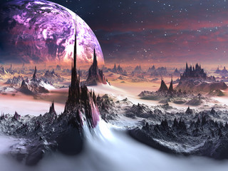 Winter on Alien World © Angela Harburn