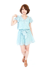 Beautiful young woman. Portrait of asian woman.