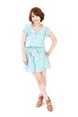 Beautiful young woman. Portrait of asian woman.