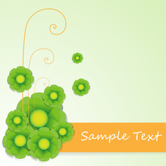 Elegant modern floral background