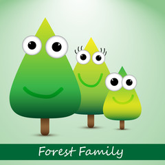 Cute forrest family