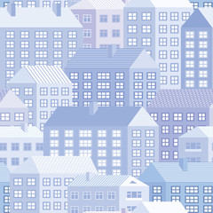 Houses - seamless pattern