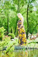 Pregnant female in park