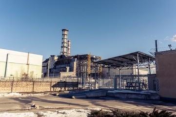 Fototapeta na wymiar Elektrownia jądrowa w Czarnobylu, 2012 Marzec