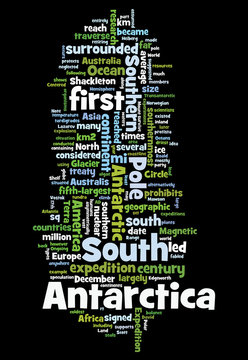 Antarctica words cloud