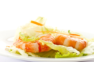 salad with shrimp