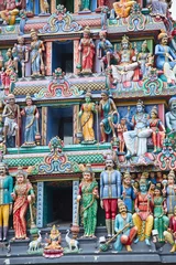 Foto auf Acrylglas Hindu temple in Singapore © swisshippo