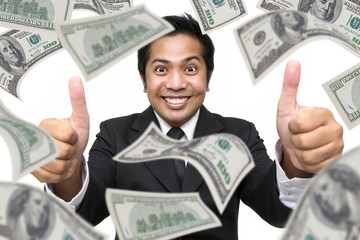 Businessman with money