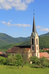 Fototapeta na wymiar Eglise de Gunsbach