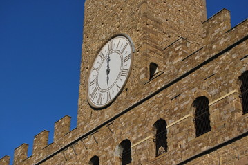 Fototapeta na wymiar Orologio del Palazzo Vecchio a Firenze
