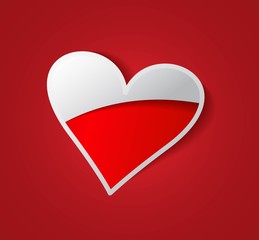 abstract valentine's day, new colorful shiny heart