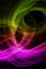 Naklejka premium Colored Swirls