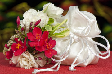 wedding favors and flowers