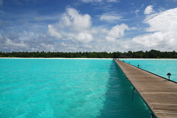 Fototapeta na wymiar Wyspie na Malediwach