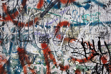 grafiiti on the berlin wall