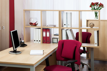 monitor on a desk