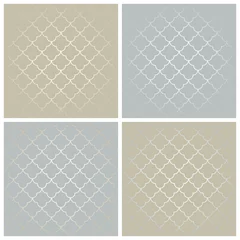 4 Seamless Patterns Retro Ornament Gold/Silver © Jan Engel