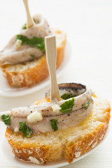Anchovy tapas