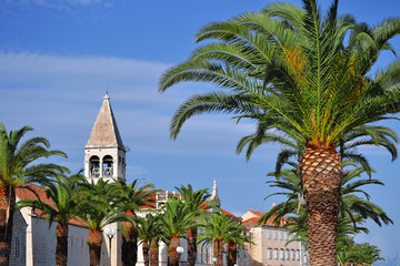 The city of Trogir in Dalmatia, Croatia on Adriatic Coast